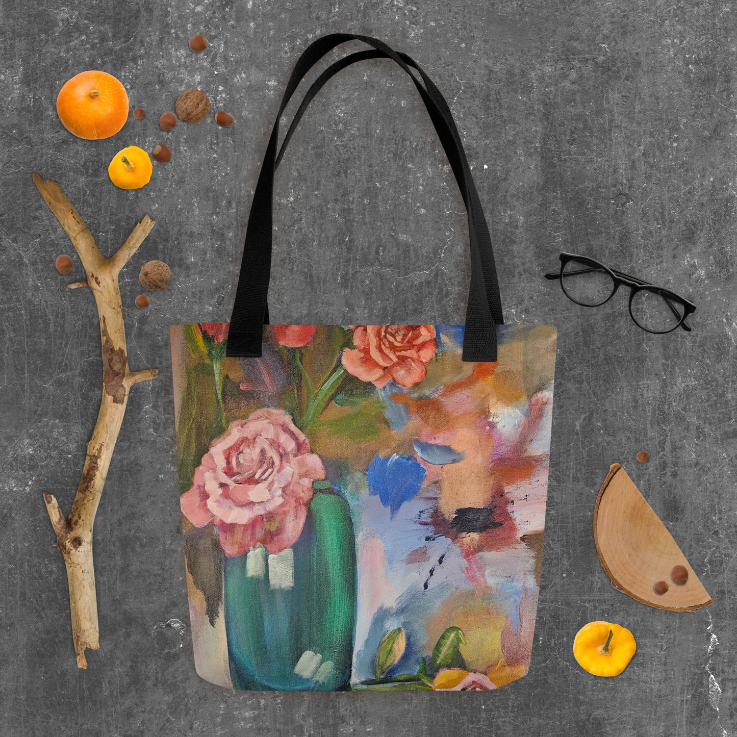 Abstract floral Tote bag